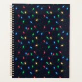 Kerstlichten Slinger Naadloos Patroon Planner (Voorkant)