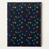 Kerstlichten Slinger Naadloos Patroon Planner (Achterkant)