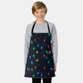 Kerstlichten Slinger Naadloos Patroon Schort (Gedragen)