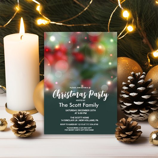 Kerstlichten Vakantiefeest Kaart