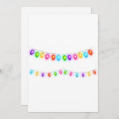 Kerstlichtfeestkaart Feestdagenkaart (Voorkant / Achterkant)