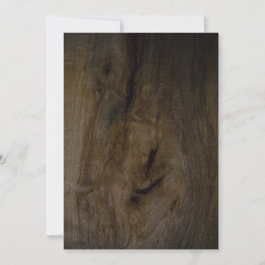 Kerstlichtjes 4 Foto Collage op Rustieke Wijze Feestdagenkaart (Achterkant)