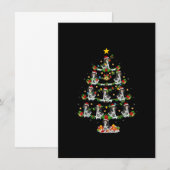 Kerstlichtjes Cavalier King Charles Spaniel Hond C Kaart (Voorkant / Achterkant)