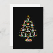 Kerstlichtjes Cavalier King Charles Spaniel Hond K Kaart (Voorkant / Achterkant)