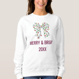 Kerstlichtjes Coquette Strik Burgundy Aangepast Ca Trui