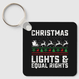 Kerstlichtjes En Feministe Voor Gelijke Rechten Sleutelhanger