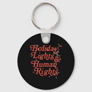 Kerstlichtjes En Mensenrechten Grappig Kerstmis Fe Sleutelhanger