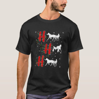 Kerstlichtjes HO HO HO drafsport grappige lelijke T-shirt