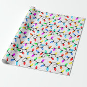 Kerstlichtjes In De Sneeuw Cadeaupapier (Uitgerold)