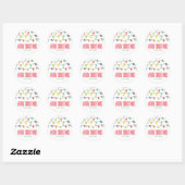 Kerstlichtjes Leuk Kerstfeest Party Favor Stickers (Vel)