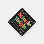 Kerstlichtjes mengen en klingelen servet (Hoek)