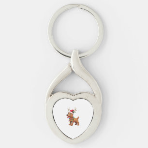 Kerstlichtjes Soft Coated Wheaten Terrier Hond T Sleutelhanger