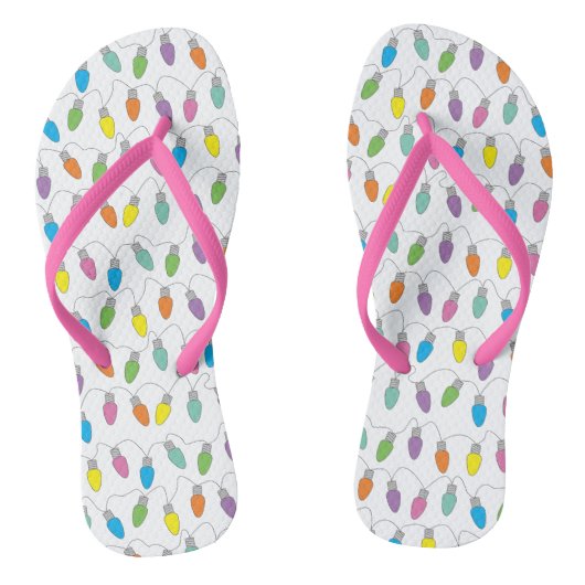 kerstlichtjes teenslippers (Voetbed)