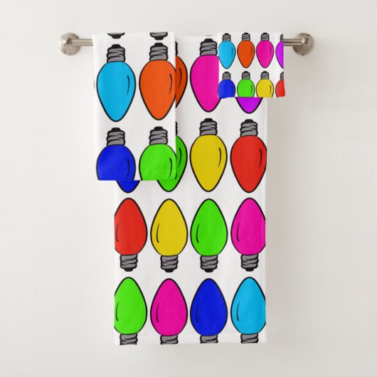 Kerstlichtjespatroon Bad Handdoek (Insitu)