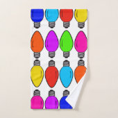 Kerstlichtjespatroon Bad Handdoek (Handdoek)