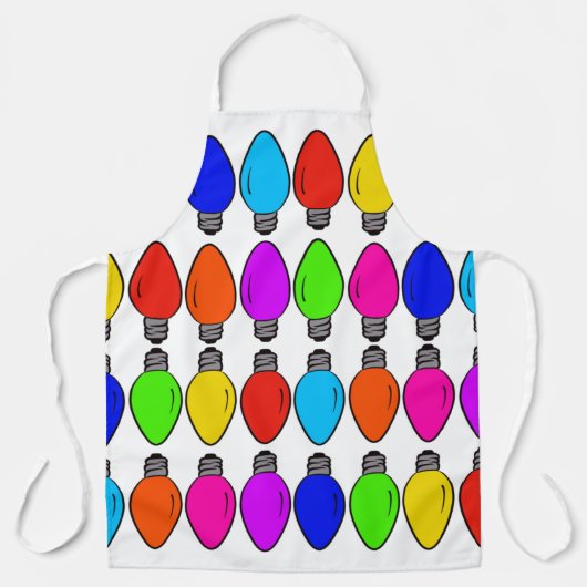 Kerstlichtjespatroon Schort (Voorkant)
