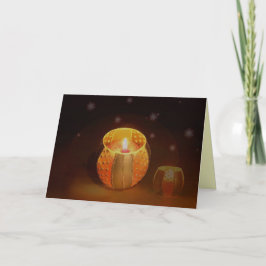 KerstlichtKaart Feestdagen Kaart