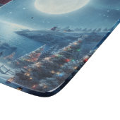 Kerstlichtop nautisch thema snijplank (Hoek)