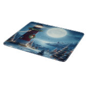 Kerstlichtop nautisch thema snijplank (Hoek)