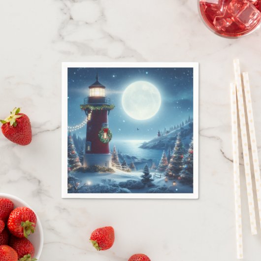 Kerstlichtopstand voor zeevaart servet (Insitu)