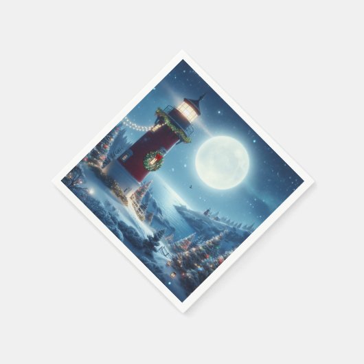 Kerstlichtopstand voor zeevaart servet (Hoek)