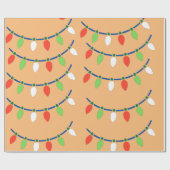 Kerstlichtpapier Cadeaupapier (Vlak)