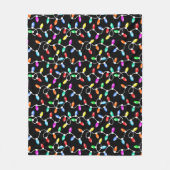 Kerstlichtpatroon Fleece Deken (Voorkant)