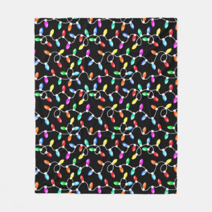 Kerstlichtpatroon Fleece Deken