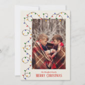 Kerstlichtstranskaart Feestdagenkaart (Voorkant)