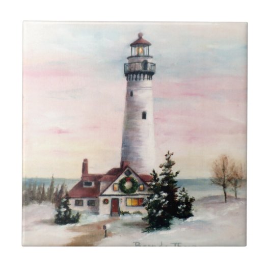 Kerstlichttegel Tegeltje (Voorkant)