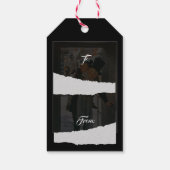 Kerstlied "Bob Cratchit en Kleine Tim" Cadeaulabel (Achterkant)