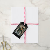 Kerstlied "Bob Cratchit en Kleine Tim" Cadeaulabel (Met Touw)