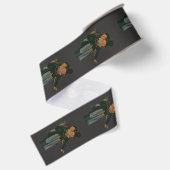 Kerstlied "Bob Cratchit en Kleine Tim" Grosgrain Lint (Achterkant)