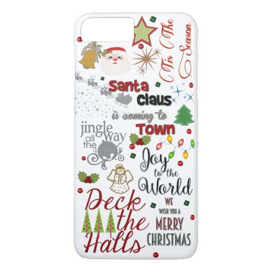 Kerstlied Design Phone Case (Achterkant)