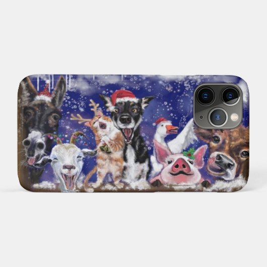 Kerstlied - Dierenfeest Case-Mate iPhone Case (Achterkant (horizontaal))