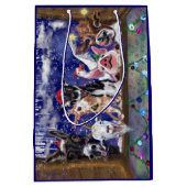 Kerstlied - Dierenfeest - Happy - Medium Cadeauzakje (Voorkant)