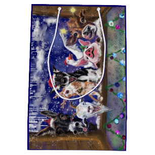 Kerstlied - Dierenfeest - Happy - Medium Cadeauzakje