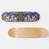 Kerstlied - Dierenfeest - Happy Persoonlijk Skateboard (Horizontaal)