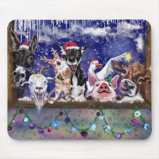 Kerstlied - Dierenfeest Muismat (Voorkant)