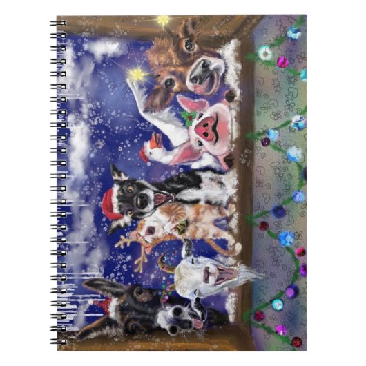 Kerstlied - Dierenfeest Notitieboek (Voorkant)