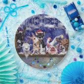 Kerstlied - Dierenfeest Papieren Bordje (Feest)