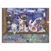 Kerstlied - Dierenfeest Tafelkleed (Voorkant (Horizontaal))