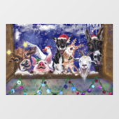 Kerstlied Dierenfeest Vrolijk Kerstfeest Grappig Raamsticker (Vel)