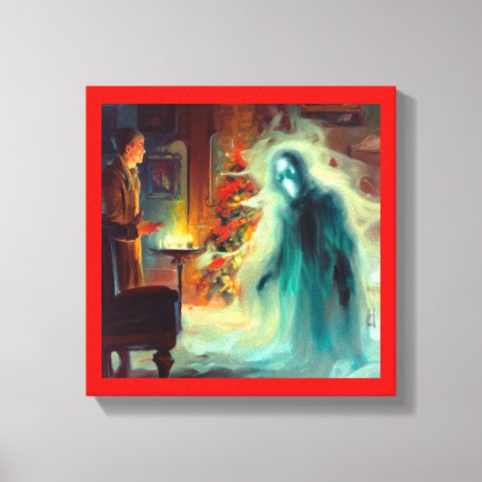 Kerstlied Geest van de Toekomstige Kerst Canvas Afdruk (Voorkant)