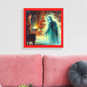 Kerstlied Geest van de Toekomstige Kerst Canvas Afdruk (Insitu (Woonkamer))