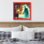 Kerstlied Geest van de Toekomstige Kerst Canvas Afdruk (Insitu (Slaapkamer))