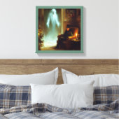 Kerstlied Geest van het Kerstverleden Canvas Afdruk (Insitu (Slaapkamer))