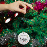 kerstlied keramisch ornament<br><div class="desc">Song bird zingt kerstlied</div>