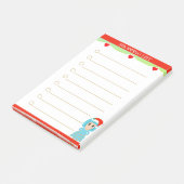 Kerstlied meisje Boodschappenlijst Post-it® Notes (Schuin)