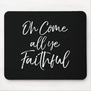 Kerstlied Tekst Christelijke Spreuk Oh Come All Y Muismat